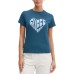 GUESS T-SHIRT JULIA BLU CON LOGO STRASS