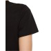 GUESS T-SHIRT MARGOT NERA LOGO LETTERING ARGENTO