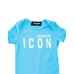 Dsquared2 Body in cotone Azzurro a manica corta con logo DSQUARED2 ICON