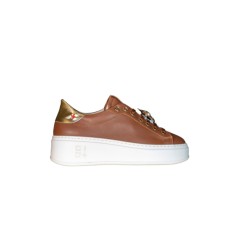 Gio+ Sneakers da Donna in pelle Marrone  PIA01