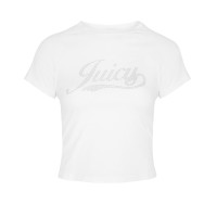 Juicy Couture t-shirt Bianca con logo nella parte anteriore