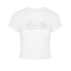 Juicy Couture t-shirt Bianca con logo nella parte anteriore