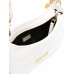Versace Jeans Couture BORSA A SPALLA HOBO BIANCA CON FOULARD CON STAMPA ALL OVER E TRACOLLA REGOLABILE ESTRAIBILE