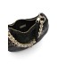 Versace Jeans Couture BORSA HOBO BLACK CON LOGO STELLE ALL OVER, CATENA DORATA CON PENDENTI E TRACOLLA