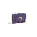 Versace Jeans Couture PORTAFOGLIO VIOLA CON TRACOLLA ESTRAIBILE IN CATENA