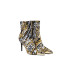 Versace Jeans Couture Stivale Nero a punta con stampa Logo Brush Couture