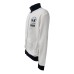 La Martina Felpa REGULAR FIT con chiusura doppia Full Zip a manica lunga con logo ricamato blu a rilievo 