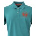 La Martina Polo REGULAR FIT in cotone Verde a manica corta con logo La Martina ricamato arancione