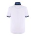 La Martina Polo SLIM FIT Bianca in cotone a manica corta con logo ricamato a rilievo 