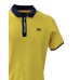 La Martina Polo REGULAR FIT Gialla a manica corta in cotone con logo ricamato blu