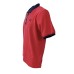 La Martina Polo REGULAR FIT Rossa a manica corta in cotone con logo ricamato blu