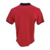 La Martina Polo REGULAR FIT Rossa a manica corta in cotone con logo ricamato blu