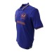 La Martina Polo REGULAR FIT a manica corta in cotone viola con patch ricamati a rilievo arancione