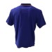 La Martina Polo REGULAR FIT a manica corta in cotone viola con patch ricamati a rilievo arancione
