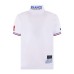 La Martina Polo REGULAR FIT Bianca in cotone a manica corta con maxi logo e logo lettering ricamati a rilievo 