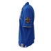 La Martina Polo REGULAR FIT Bluette in cotone a manica corta con patch, maxi logo e logo lettering ricamato a rilievo