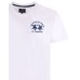 La Martina T-Shirt REGULAR FIT Bianca in cotone a manica corta con logo ricamato a rilievo