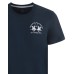 La Martina T-Shirt REGULAR FIT Blu Navy in cotone a manica corta con logo ricamato a rilievo