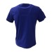 La Martina T-Shirt REGULAR FIT Viola in cotone a manica corta con logo e patch stampati a contrasto arancione