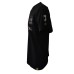 La Martina T-Shirt REGULAR FIT Nera in cotone a manica corta con logo e patch stampati a contrasto nero laminato