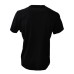 La Martina T-Shirt REGULAR FIT Nera in cotone a manica corta con logo e patch stampati a contrasto nero laminato