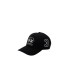 La Martina Cappello da Baseball in cotone nero con logo ricamato Silver