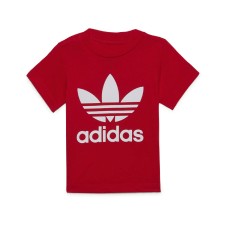 Adidas Originals T-shirt Rossa Unisex da Bambino 