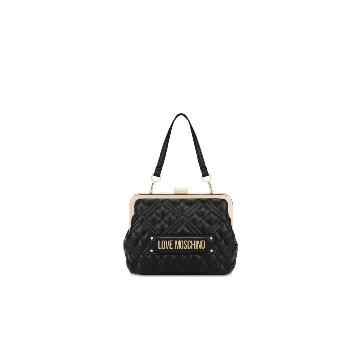 Love Moschino Mini Borsa a mano nera trapuntata