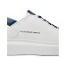 ALEXANDER SMITH WEMBLEY SNEAKER IN LEATHER WHITE BLUE