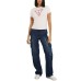 GUESS T-SHIRT ROSA LOGO TRIANGOLO NELLA PARTE ANTERIORE