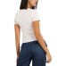 GUESS T-SHIRT ROSA LOGO TRIANGOLO NELLA PARTE ANTERIORE