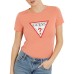 Guess t-shirt color pesca con logo nella parte anteriore