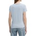 GUESS T-SHIRT AZZURRA LOGO TRIANGOLO NELLA PARTE ANTERIORE