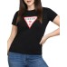 Guess t-shirt nera con logo nella parte anteriore