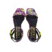 Versace Jeans Couture Sandali Bassi da Donna Multicolor con Stampa Couture all over