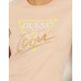 Guess t-shirt color pesca con logo icon nella parte anteriore