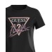 Guess t-shirt nera con logo icon nella parte anteriore