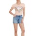 Guess t-shirt color pesca con logo nella parte anteriore 