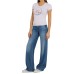 Guess t-shirt lilla con logo 4G in strass