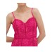Guess vestito midi fucsia in macramè