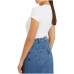 Guess t-shirt bianca con strass