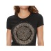 Guess t-shirt nera con strass