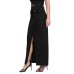 GUESS GONNA LUNGA AIMEE NERA CON GIOIELLO