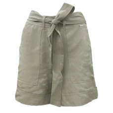 GUESS PANTALONCINO VERDE CON CINTURA FIOCCO 