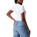 GUESS T-SHIRT BIANCA LOGO GLITTER SFUMATO