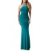 GUESS DESY ABITO LUNGO VERDE CON DETTAGLIO FIORE 3D 