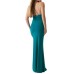 GUESS DESY ABITO LUNGO VERDE CON DETTAGLIO FIORE 3D 