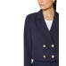 GUESS BLAZER ANDREE CROP BLU DOPPIOPETTO