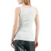 GUESS CANOTTA VERDE CON LOGO LETTERING STRASS