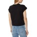 GUESS T-SHIRT NERA LOGO IN STRASS 